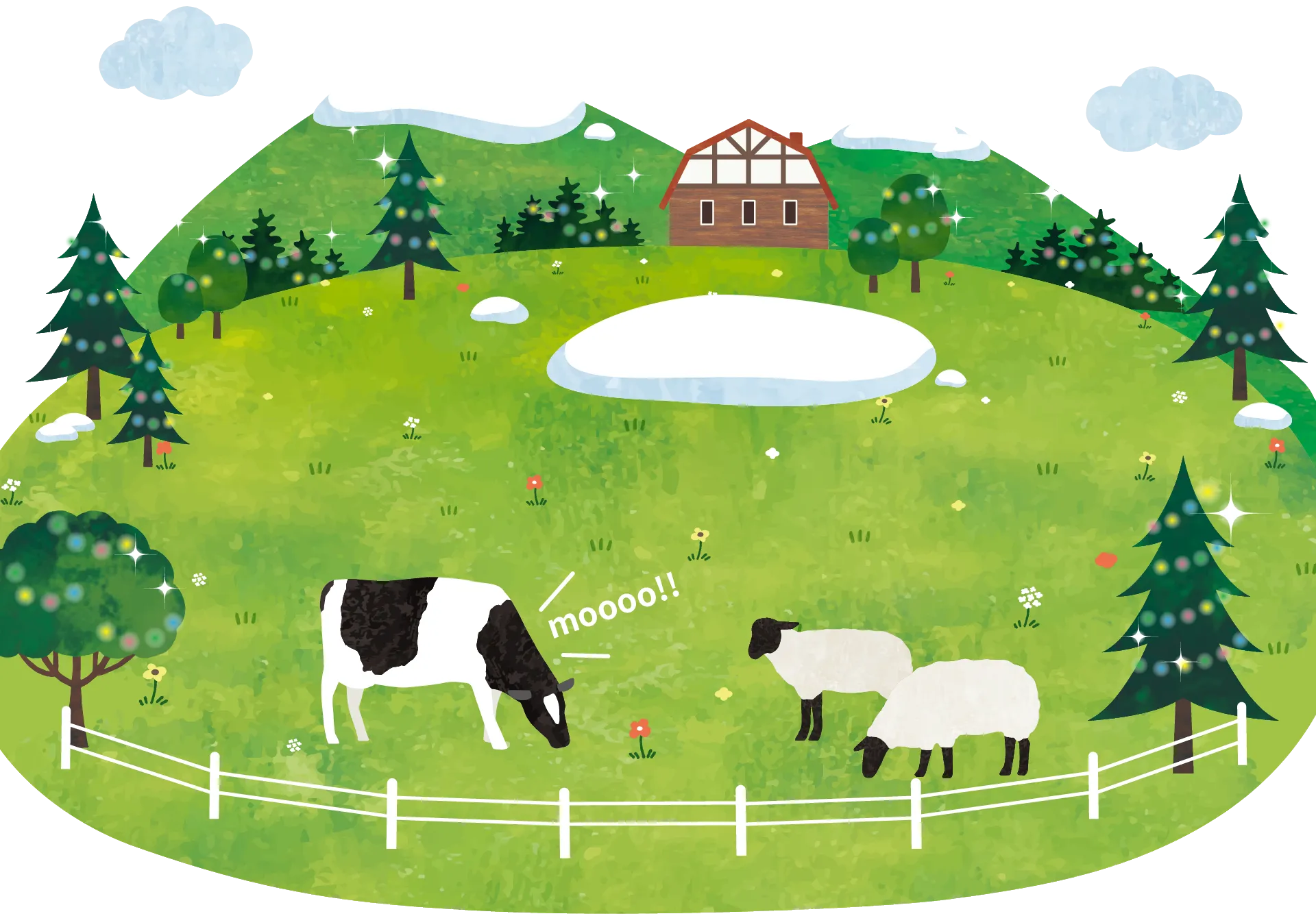 小岩井農場のイラスト